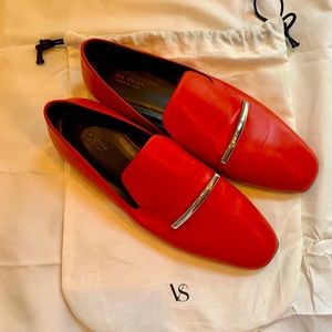Via Spiga size 8 red loafers